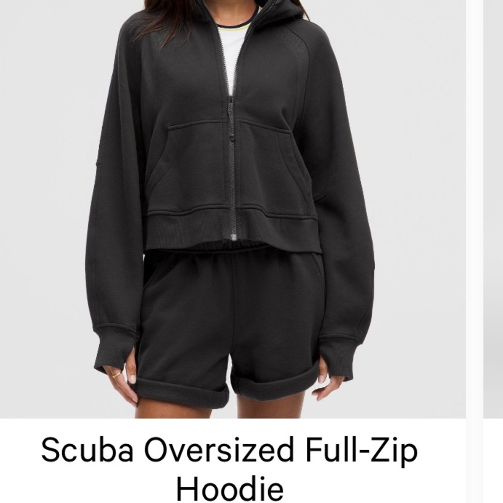 Lululemon Oversized Full Zipped Hoodie - XL/XXL - Black